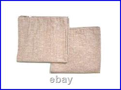 Pottery Barn Emery Linen Cotton Blackout Drapes Curtains 96 Mauve Red Heavy Pair