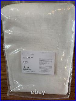 Pottery Barn Emery Linen/Cotton Curtain 100 x 96 White Cotton Lining