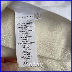 Pottery Barn Emery Linen Cotton Curtain Cotton Lining 100x108 Ivory READ NWOT