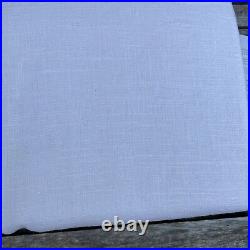 Pottery Barn Emery Linen Cotton Curtain Drape 100x108 White Cotton Lined NWOT