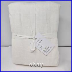 Pottery Barn Emery Linen/Cotton Curtain Drape 100x96 white COTTON Lined