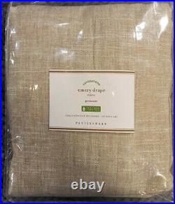 Pottery Barn Emery Linen/Cotton Grommet Curtain, 50w x 108l, Oatmeal