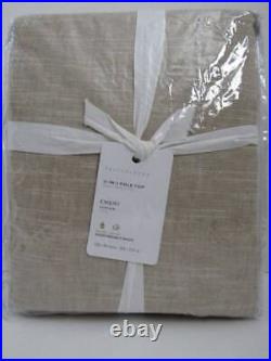 Pottery Barn Emery Linen Cotton Lined Curtain, 100 x 84 Oatmeal Color New