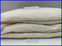Pottery Barn Emery Linen Cotton Lined Drape Panel Curtain 50 x 108 Ivory #4366