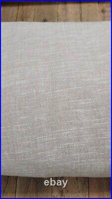 Pottery Barn Emery Linen/Cotton Rod Pocket Blackout Curtain 100 x 108 Oatmeal