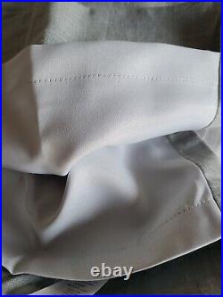 Pottery Barn Emery Linen/Cotton Rod Pocket Blackout Curtain, 100x108, Blue Dawn