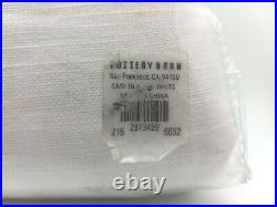 Pottery Barn Emery Linen/Cotton Rod Pocket Blackout Curtain, 50x96, Ivory