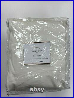 Pottery Barn Emery Linen/Cotton Rod Pocket Curtain 100 x 108 White 3 Available
