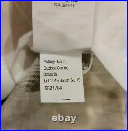 Pottery Barn Emery Linen/Cotton Rod Pocket Curtain, 100 x 96, Oatmeal Color