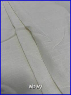 Pottery Barn Emery Linen/Cotton Rod Pocket Curtain 50x108 White Open- $179