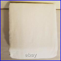 Pottery Barn Emery Linen Curtain 100x84 Cotton Lining White