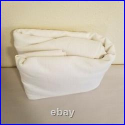 Pottery Barn Emery Linen Curtain 100x84 Cotton Lining White