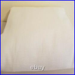 Pottery Barn Emery Linen Curtain 100x84 Cotton Lining White