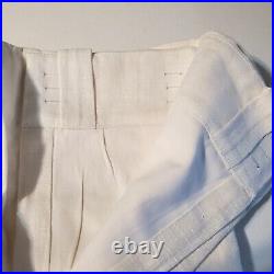 Pottery Barn Emery Linen Curtain 100x84 Cotton Lining White NWOT READ