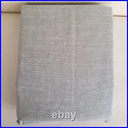 Pottery Barn Emery Linen Curtain 50x108 Cotton Lining Blue Dawn