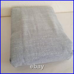 Pottery Barn Emery Linen Curtain 50x108 Cotton Lining Blue Dawn