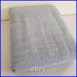 Pottery Barn Emery Linen Curtain 50x108 Cotton Lining Blue Dawn