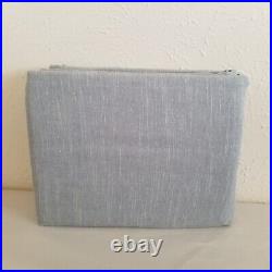 Pottery Barn Emery Linen Curtain 50x108 Cotton Lining Blue Dawn