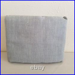 Pottery Barn Emery Linen Curtain 50x108 Cotton Lining Blue Dawn