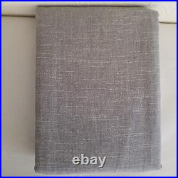 Pottery Barn Emery Linen Curtain 50x96 Cotton Lining Gray
