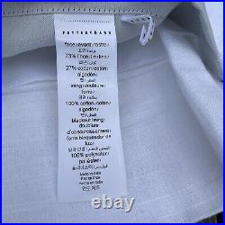 Pottery Barn Emery Linen Curtain Drape White Blackout 50x108 NWOT