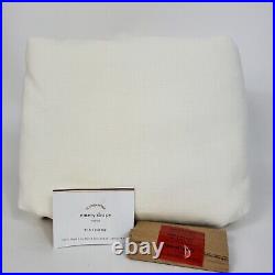 Pottery Barn Emery Linen Curtain Ivory Cotton Lined Double Wide 100 x 108
