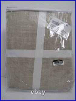 Pottery Barn Emery Linen Curtain, With Cotton Lining 100 x 84 Oatmeal Color New