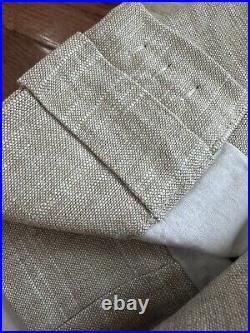 Pottery Barn Emery Linen Curtains Panels Set Of 2 108x50 New Cotton Lining