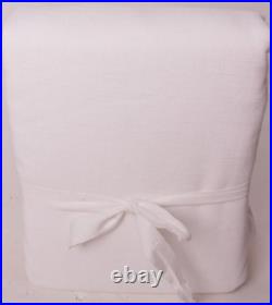 Pottery Barn Emery Linen cotton curtain panel, 100x108, white