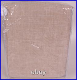Pottery Barn Emery Linen cotton curtain panel, 100x96, oatmeal, beige neutral