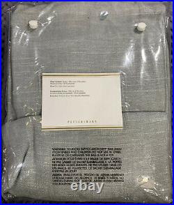 Pottery Barn Emery Pole Top Blackout Curtain, 50w x 108l, Gray, Free Shipping