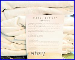 Pottery Barn Emery linen blackout curtain panel white 100x96