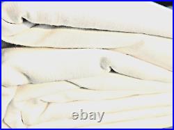 Pottery Barn Emery linen blackout curtain panel white 100x96