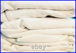 Pottery Barn Emery linen blackout curtain panel white 100x96