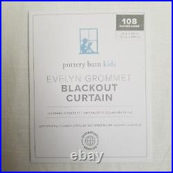 Pottery Barn Evelyn Grommet Blackout Curtain 44x108 White