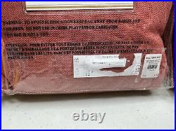 Pottery Barn Foundations Peyton Drape Curtain 50 x 108 Pole Top Maroon Burgundy