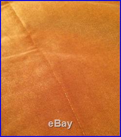 Pottery Barn Gold Velvet Drapes 3 Panels 96 X 48 4 Tie backs Included