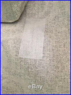 Pottery Barn Gray Trellis Linen Blend Panels Curtains Lined Set Of 2 50x108 Read