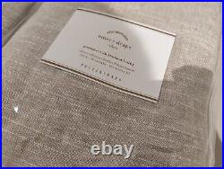 Pottery Barn Grommet Emery Curtains Blackout Lining 50x108 Oatmeal Set 2 panel