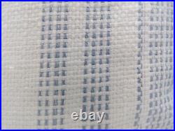 Pottery Barn Hawthorn Striped Cotton Lined Drape Curtain Blue 50x108 A1020