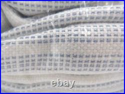 Pottery Barn Hawthorn Striped Cotton Lined Drape Curtain Blue 50x108 A1020