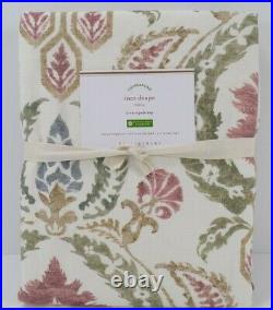 Pottery Barn Ines Printed Curtain Drape Panel Cotton Lined 50 x 96 S/ 4 #8105