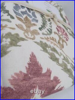 Pottery Barn Ines Printed Curtain Drape Panel Cotton Lined 50 x 96 S/ 4 #8105
