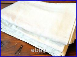Pottery Barn Ivory Emery Linen Curtain Panel 100x96 3 In 1 Pole Top
