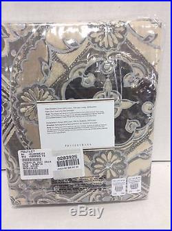 Pottery Barn Jacquelyn Medallion 3 in 1 Drapes Curtains Panels 50x84 Gray Lined