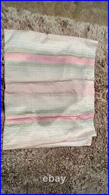 Pottery Barn Kids 100% Silk Curtains 50x84 inches White, Blue, Green, & Pink