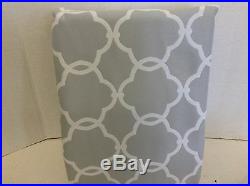 Pottery Barn Kids Abigail Gray Lined Drapes Curtains Panels 50x63 blackout 3 n 1