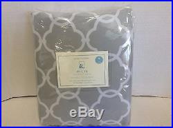 Pottery Barn Kids Abigail Gray Lined Drapes Curtains Panels 50x96 blackout 3 n 1