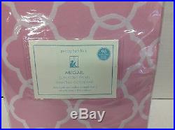Pottery Barn Kids Abigail PINK Lined Drapes Curtains Panels 44x96 blackout 3 n 1