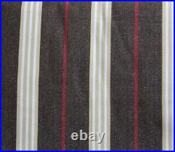 Pottery Barn Kids Classic Stripe brown drapes 44 X 96 Curtains Set Of 4 Panels